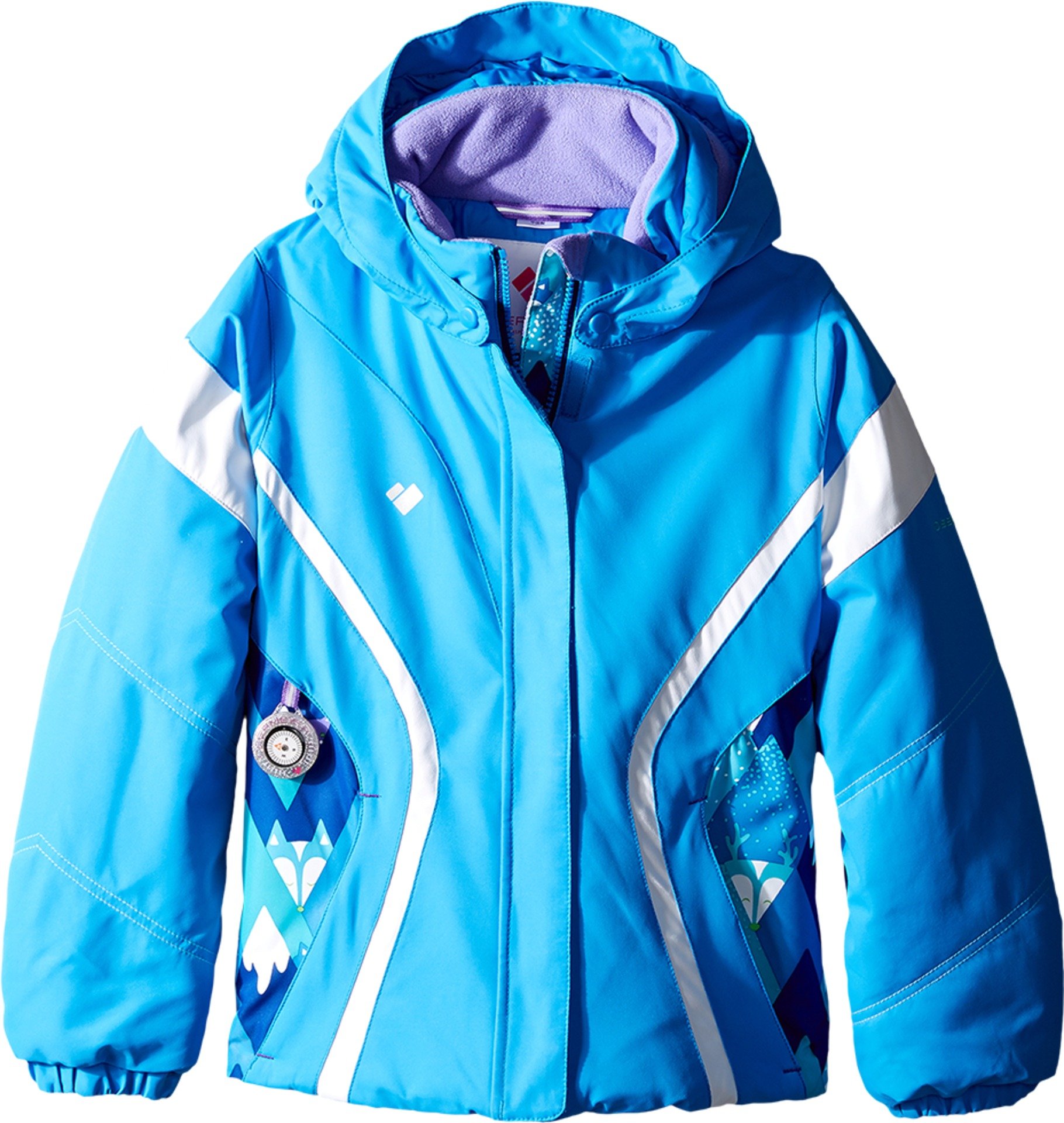 Obermeyer Kids Aria Jacket for Baby Girls - Waterproof Winter Coat for Toddler & Kids (3T, Cornflower Blue) | Perfect for Snow Play, School & Outdoor Activities