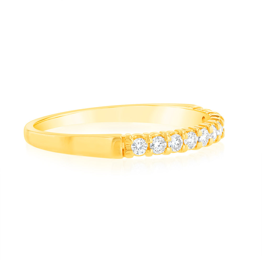 18ct Yellow Gold Diamond Ring - 1/4 Carat Solitaire Engagement Ring for Women, Perfect for Proposals, Anniversaries & Special Occasions