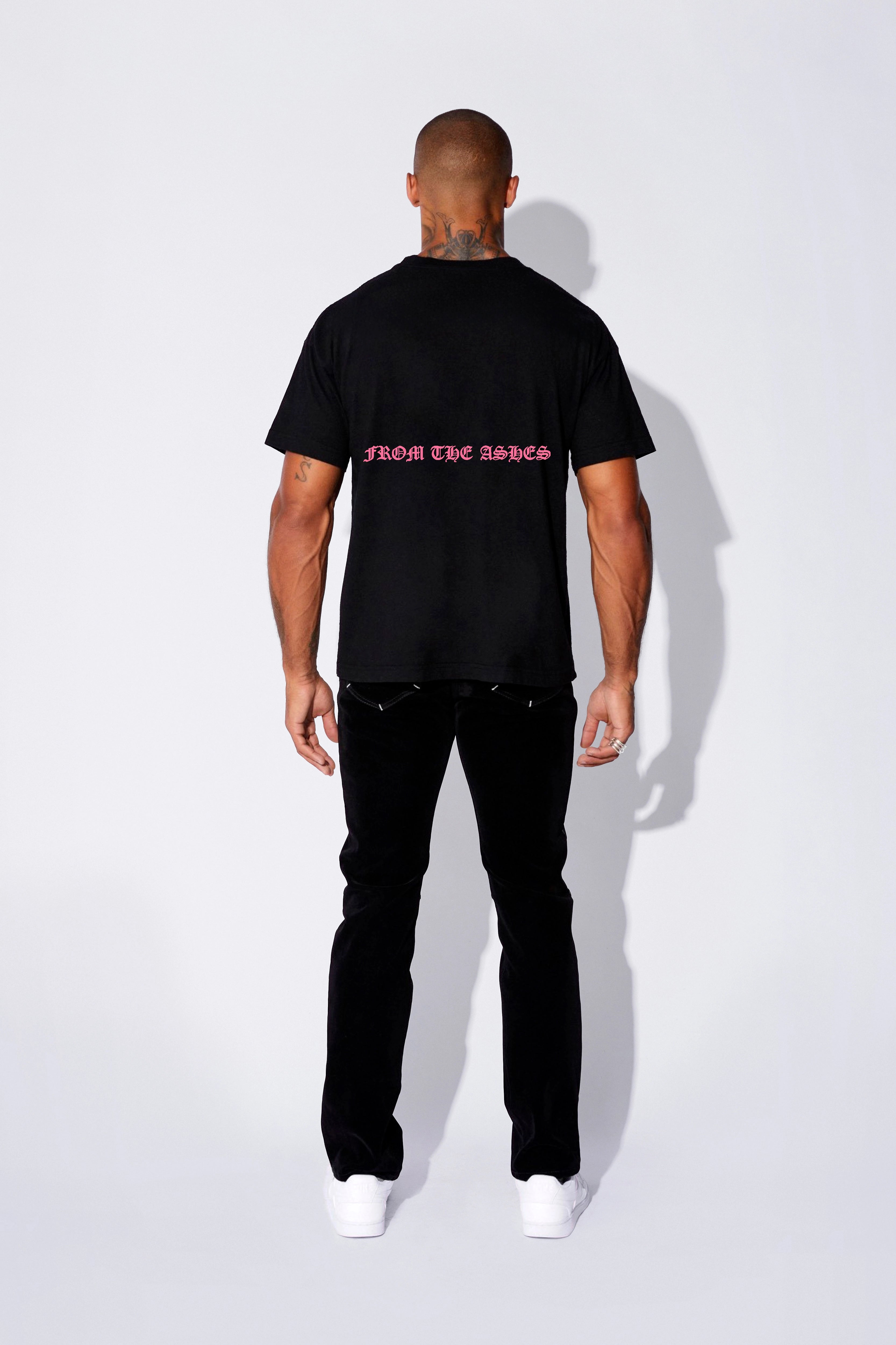 Colt Short Sleeve T-Shirt for Men & Women | Black & Pink Graphic Tee | Soft Cotton Casual Shirt | Perfect for Concerts, Streetwear & Everyday Outfits