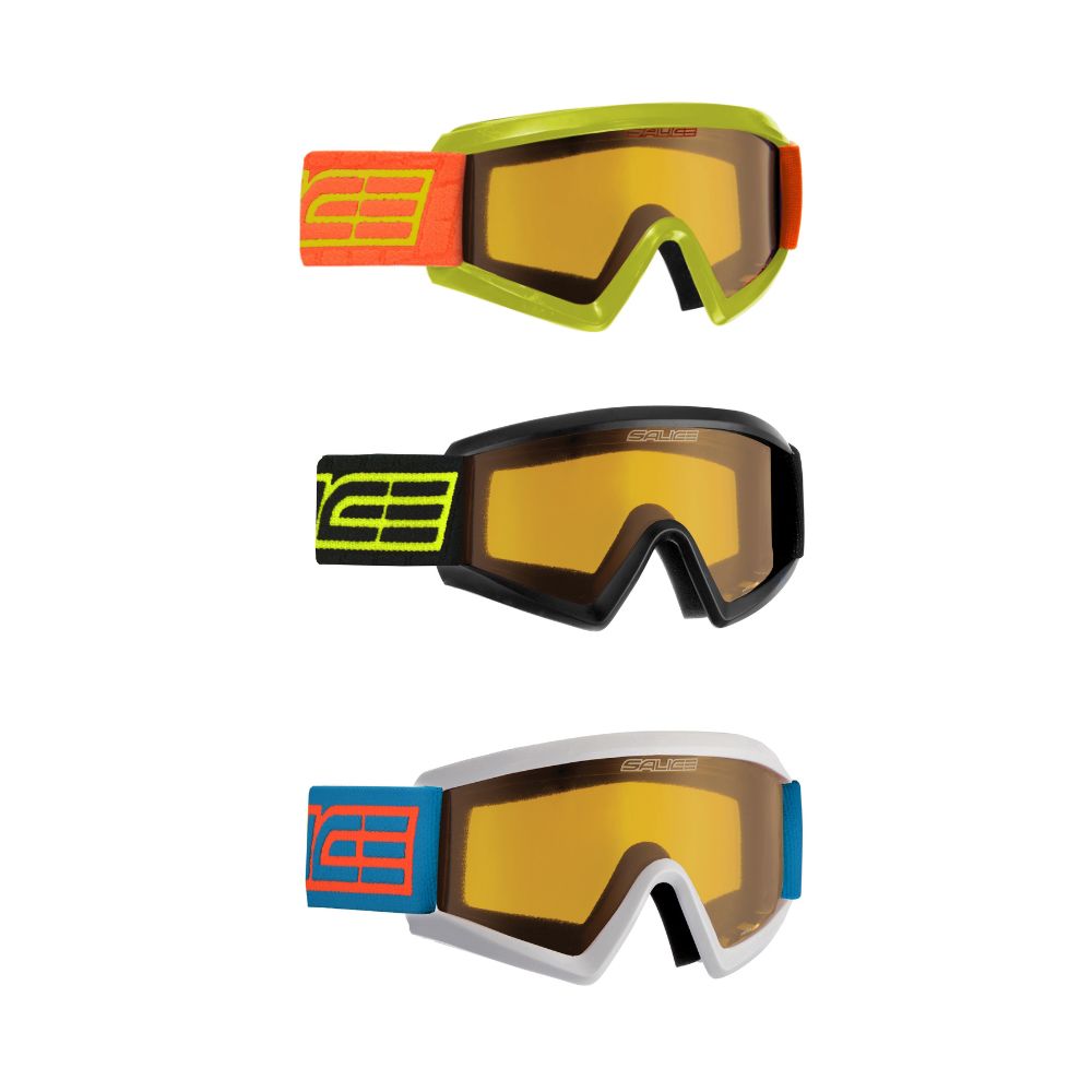 Salice Light Adaptive Kids Ski Goggles for Boys & Girls Ages 5-10 - UV Protection, Anti-Fog Lens for Snowboarding & Winter Sports - Perfect for Skiing, Snow Tubing & Outdoor Winter Activities