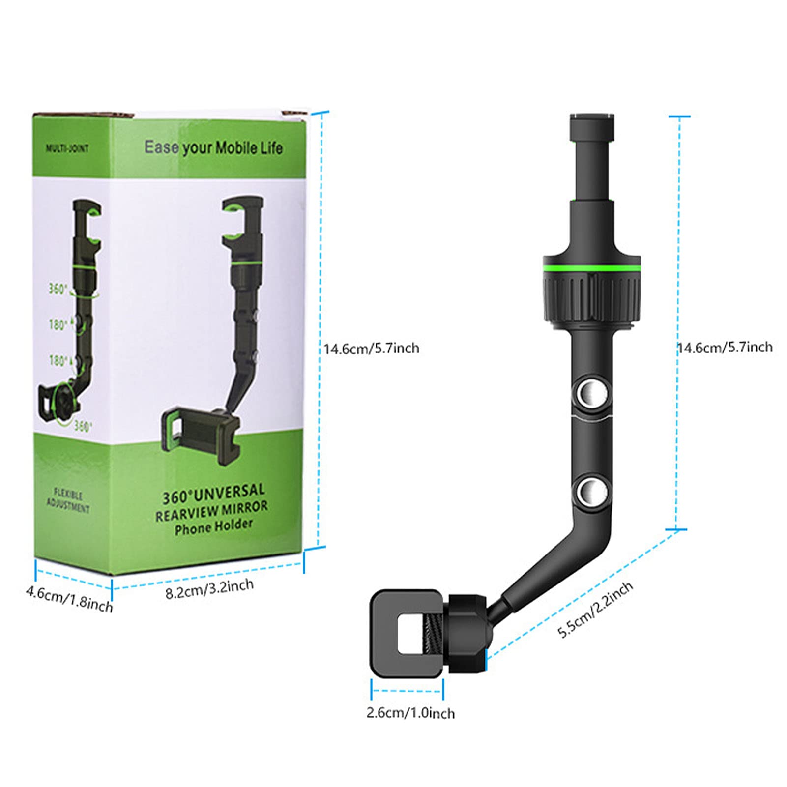 360° Rotating Car Phone Holder for 4-6.9