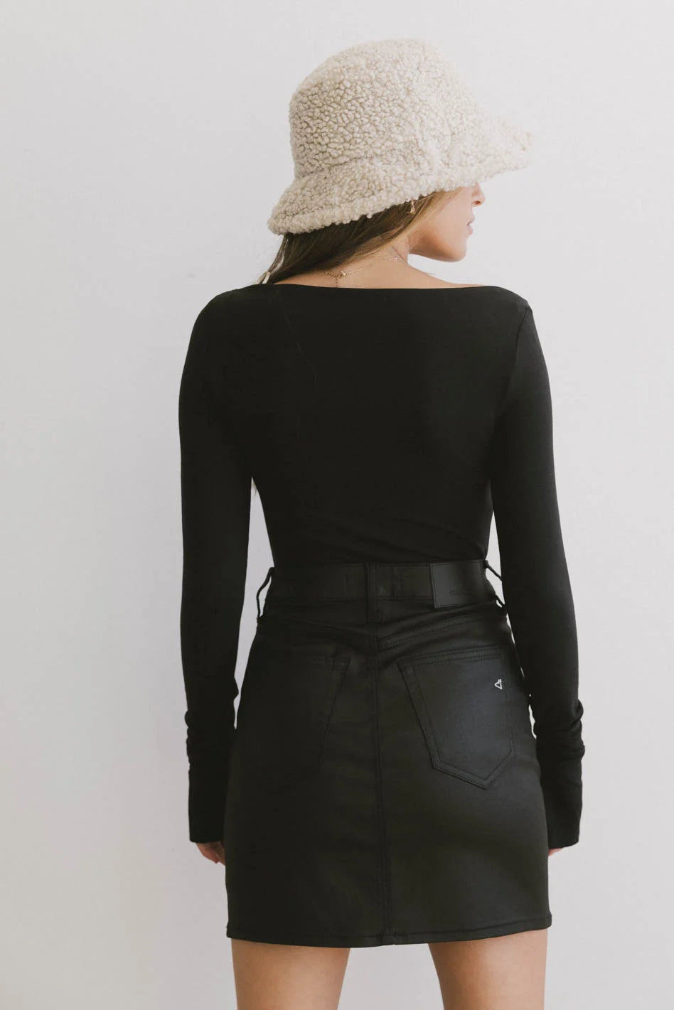 Graham Basic Black Top for Women - Soft Cotton Crewneck T-Shirt - Casual Everyday Wear - FINAL SALE | Perfect for Layering, Work, and Weekend Outfits