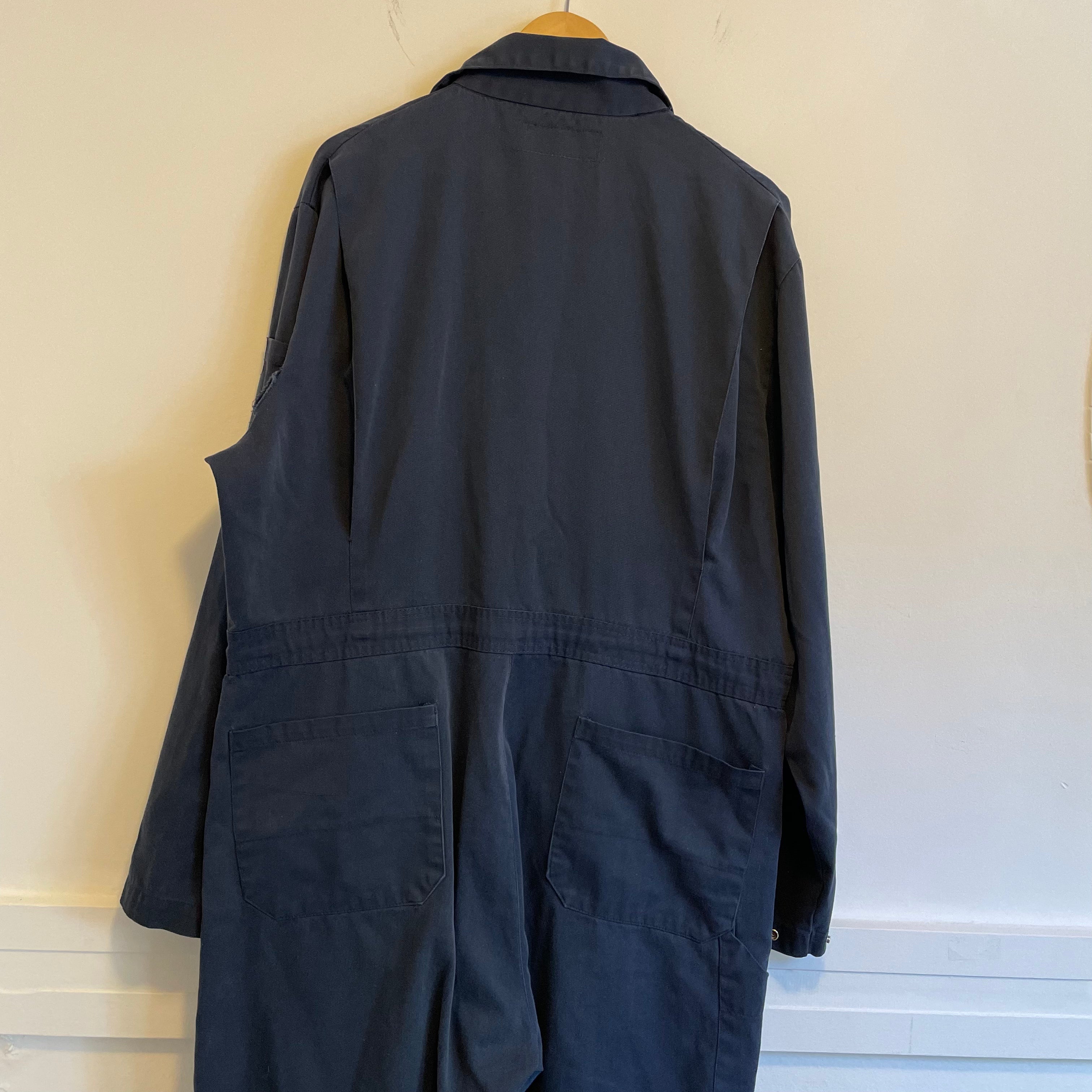 Canadian Navy Blue Coveralls - Heavy Duty Work Uniform for Men & Women | Size 46 | Ideal for Mechanics, Construction & Industrial Work