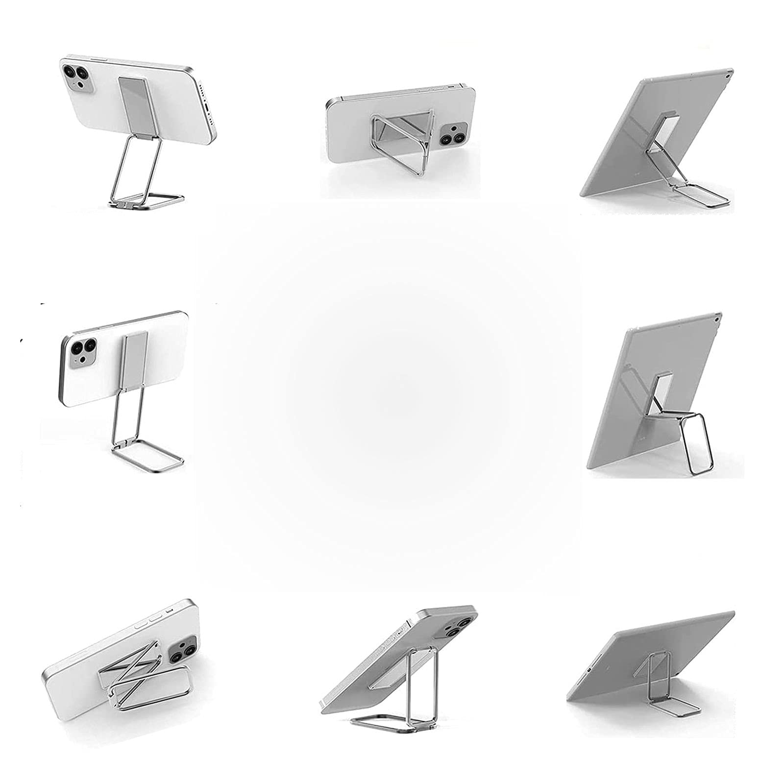 Foldable & Detachable Phone Ring Holder Kickstand - Universal Phone Grip Stand for iPhone, Samsung & Smartphones - Perfect for Watching Videos, Taking Selfies & Secure One-Handed Use