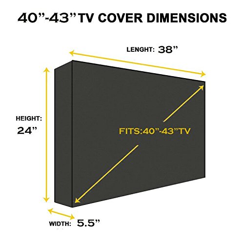 Waterproof Outdoor TV Cover for 40