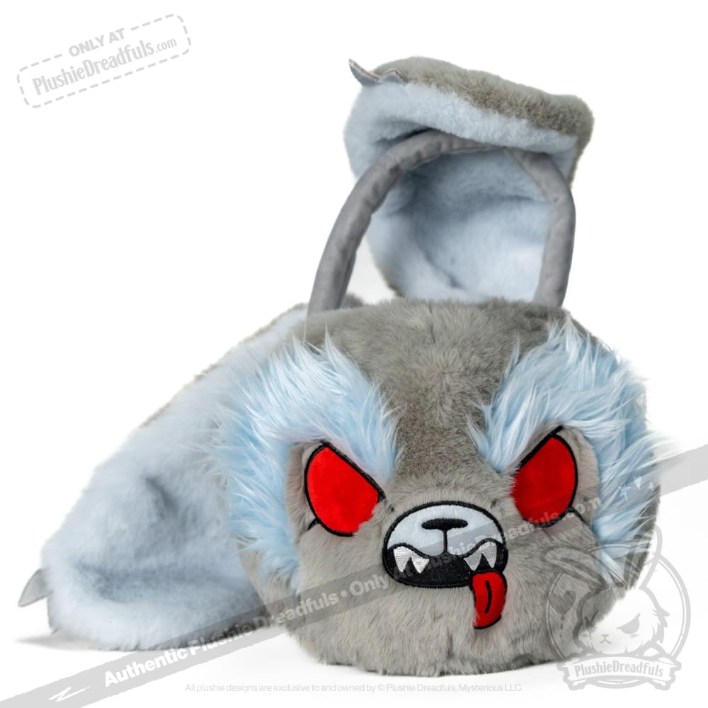 Plushie Dreadfuls Werewolf Bunny Stuffed Animal - Werebun the Cute & Spooky Head Bag for Halloween Decor, Cosplay & Gothic Collectors