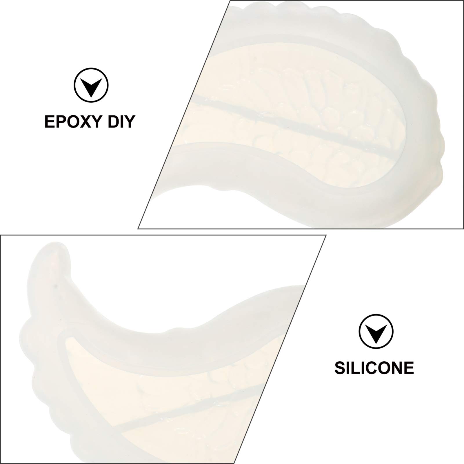 EXCEART 1 Pair Wing Silicone Mold for DIY Jewelry, Epoxy Resin, Chocolate & Cake Decorating - Perfect for Handmade Crafts, Wedding Cake Toppers, and Unique Gift Making