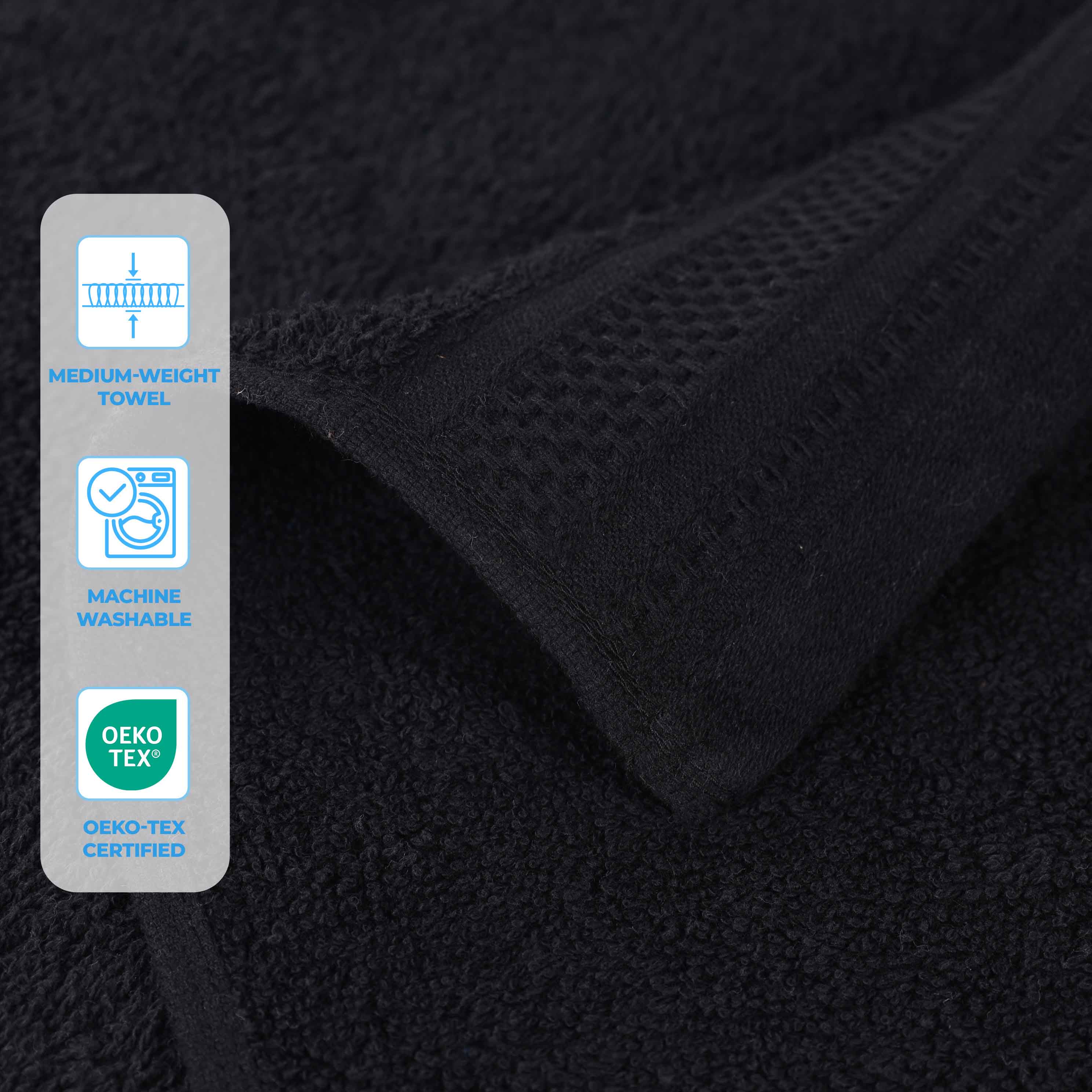 Premium Honeycomb Waffle Weave Cotton Bath Towels - Ultra Soft & Absorbent Luxury Bath Sheets Set of 2 for Spa, Hotel & Home Bathroom Use