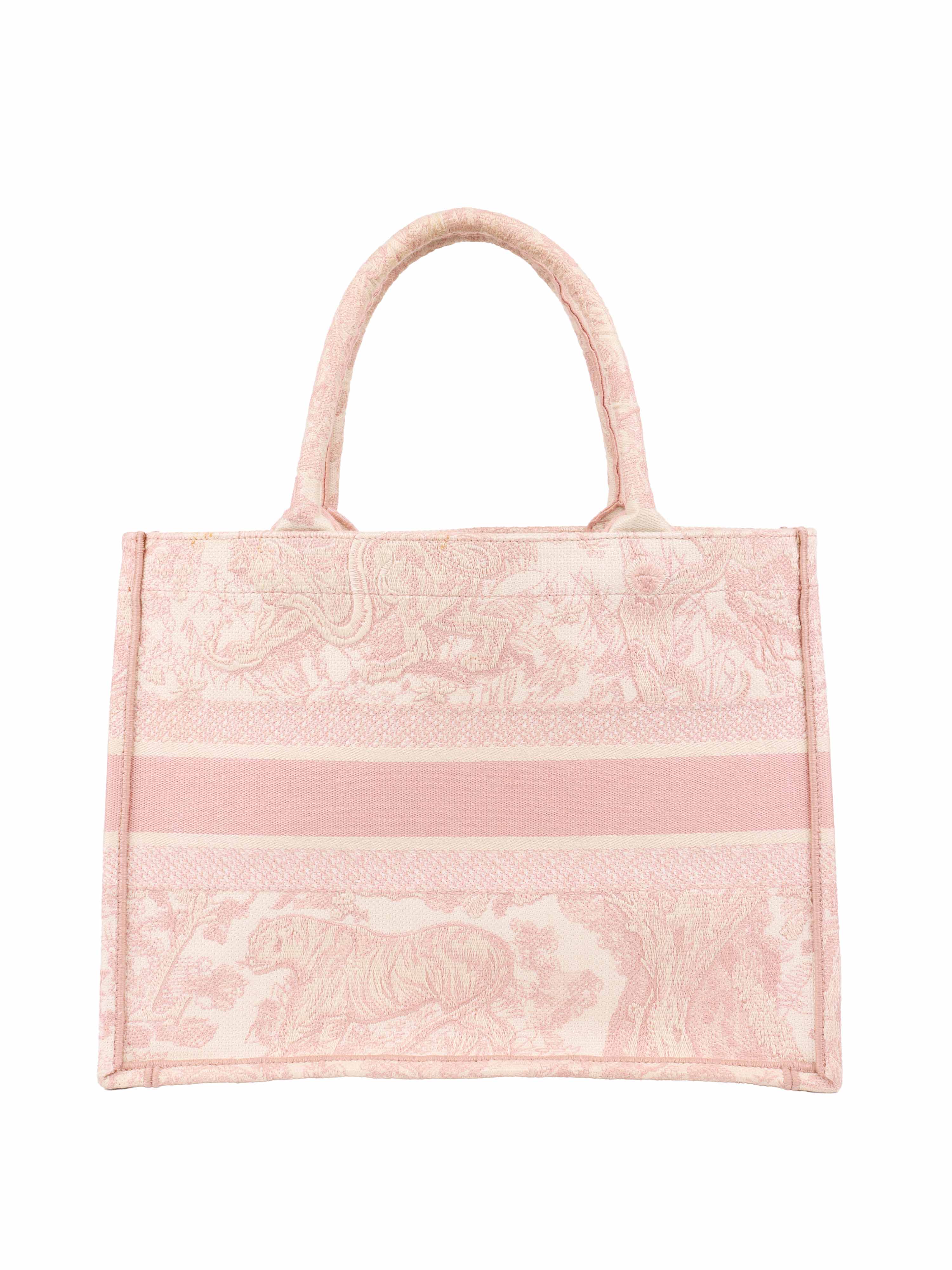 Dior Pink & Cream Medium Book Tote Bag - Luxury Designer Handbag for Women | Perfect for Work, Travel & Everyday Use