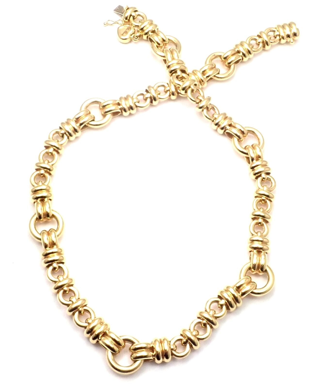Authentic Chopard Les Chaines 18k Yellow Gold Link Necklace - Luxury Women's Jewelry for Special Occasions & Gifts