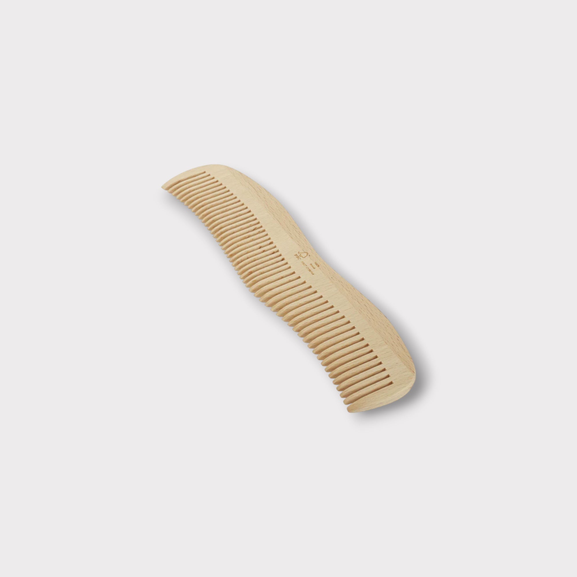 Kent Pure Flow Wooden Comb for Men & Women - Natural Sandalwood Anti-Static Hairbrush - Perfect for Detangling, Scalp Massage & Smoothing Hair at Home or Travel