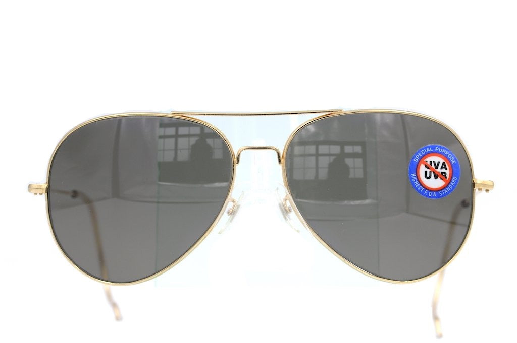 American Optical OPS Command Aviator Sunglasses - Classic Aviator Style with Curl Temples for Men & Women - Perfect for Military, Outdoor Adventures & Everyday Wear
