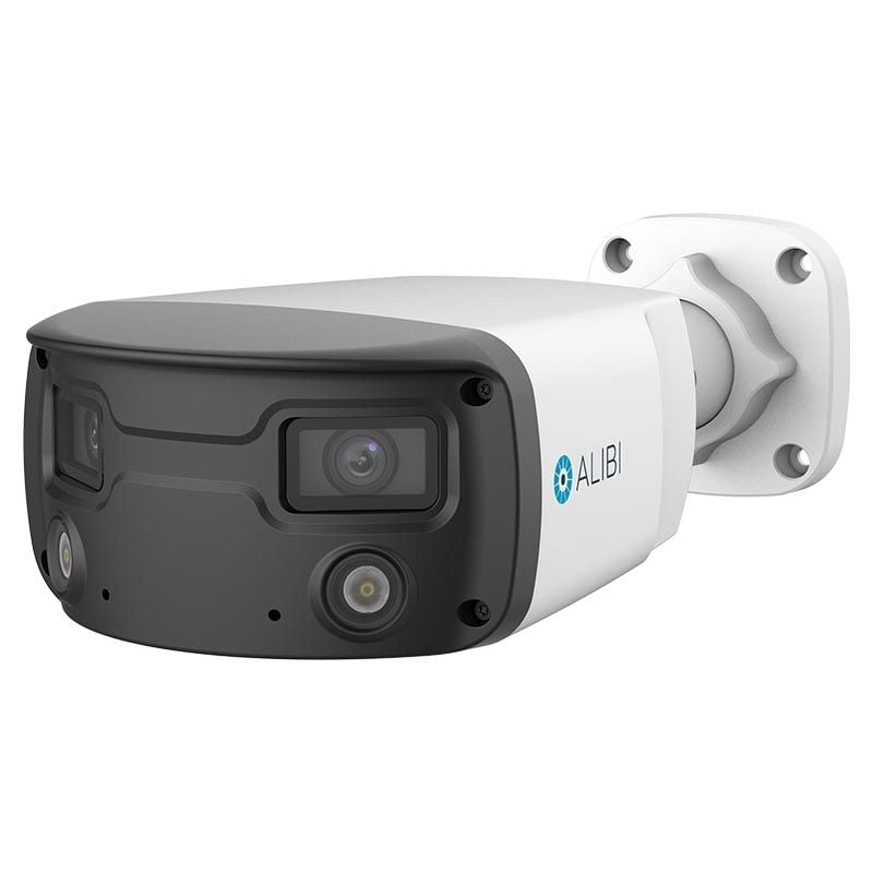 Alibi Vigilant 8MP Dual Lens Security Camera - IP66 Vandal Proof Bullet Camera with Starlight Night Vision & Smart Motion Detection for Home & Business Surveillance (Indoor/Outdoor Use)