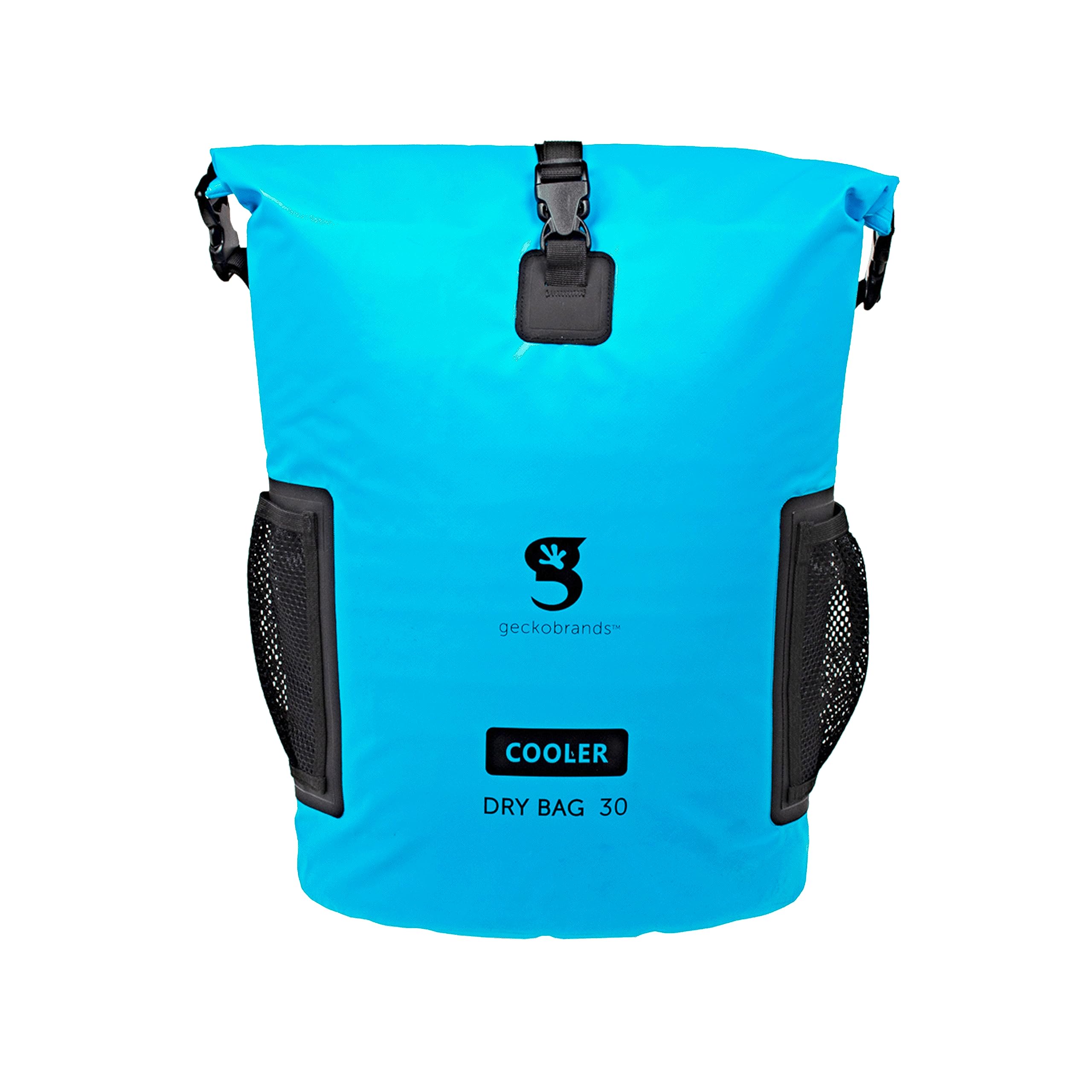 Geckobrands 30L Waterproof Backpack Cooler - Holds 24 Cans or 18 Bottles - Insulated Dry Bag Backpack with 3-Section Padded Back - Perfect for Camping, Hiking, Beach & Outdoor Adventures