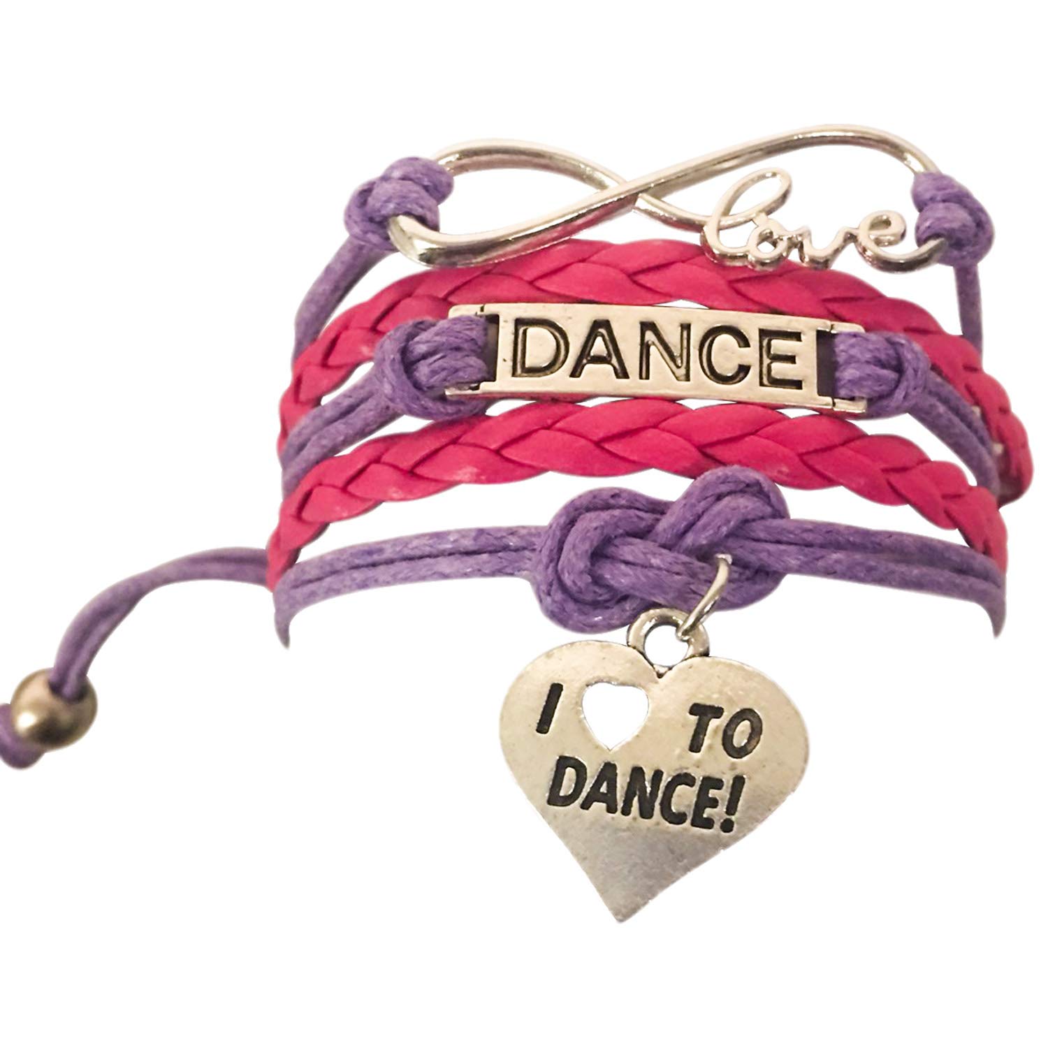 Sportybella Dance Bracelet with Love Charm - Perfect Gift for Dancers & Dance Enthusiasts | Ideal for Dance Performances, Recitals & Dance Class Accessories
