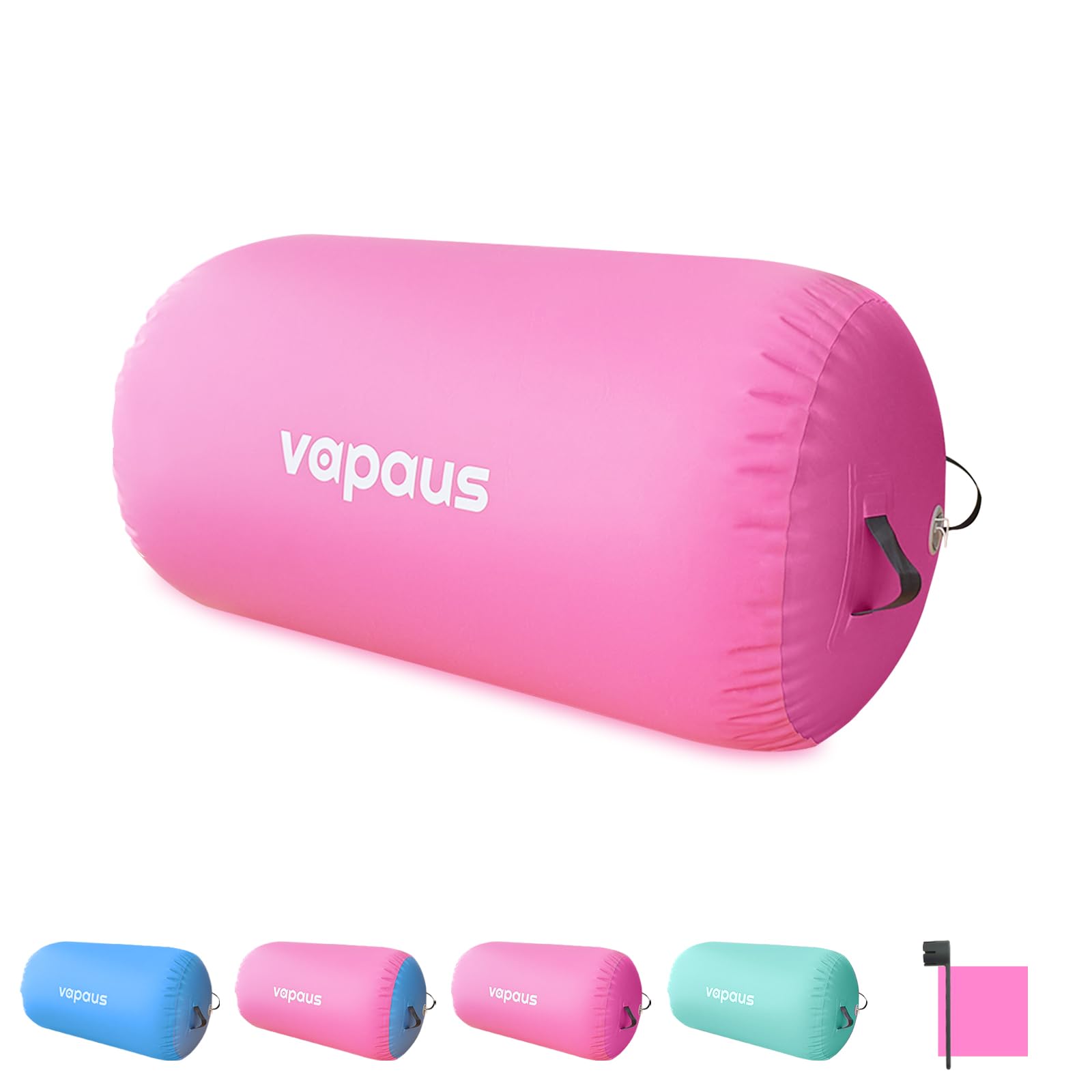 Vapaus Inflatable Gymnastics Air Barrel - Octagon Tumbling Roller Mat for Back Handspring Training, Cheerleading, Yoga & Tumble Track | Durable Anti-Slip Design with Double Seal (Pump Not Included) | Perfect for Home Gyms, Studio Practice & Outdoor Training