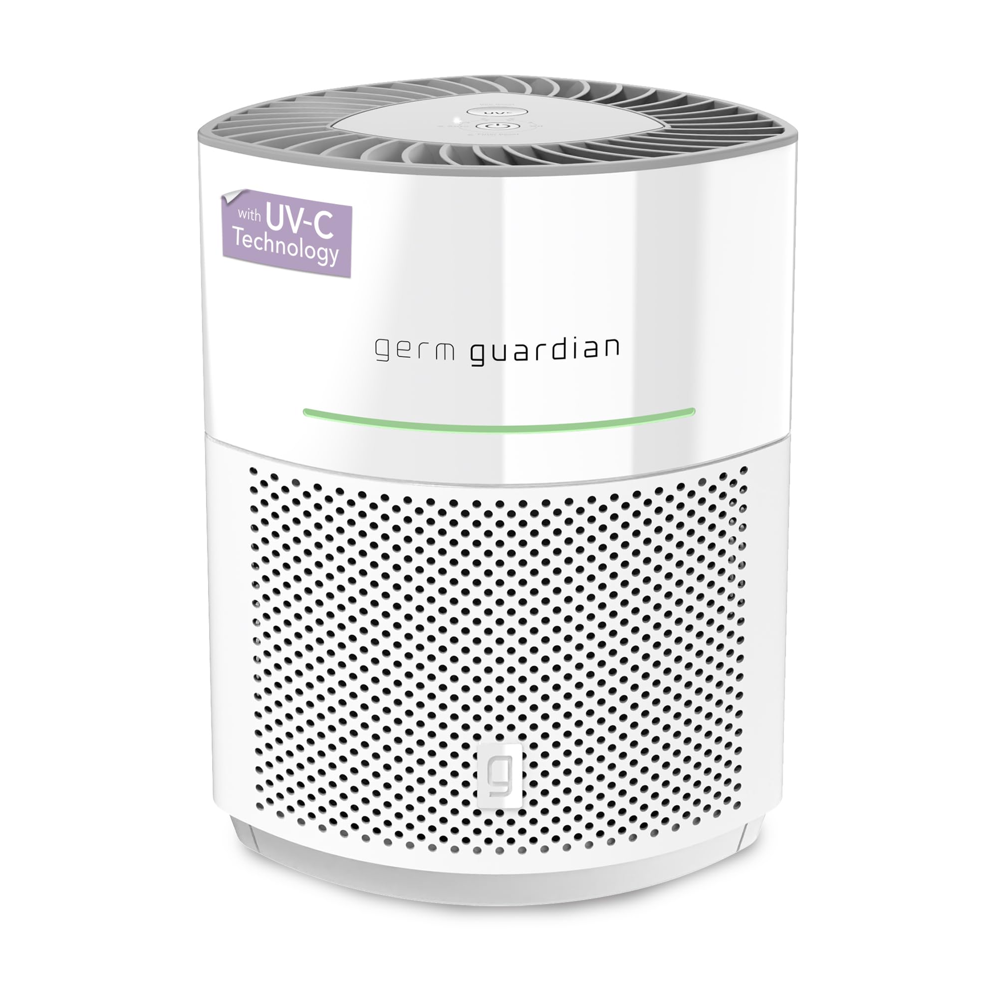GermGuardian AC3000W HEPA Air Purifier for Home & Office - Covers 1043 Sq. Ft., UV-C Light, Air Quality Sensor - White | Clean Air for Bedrooms, Living Rooms & Large Spaces