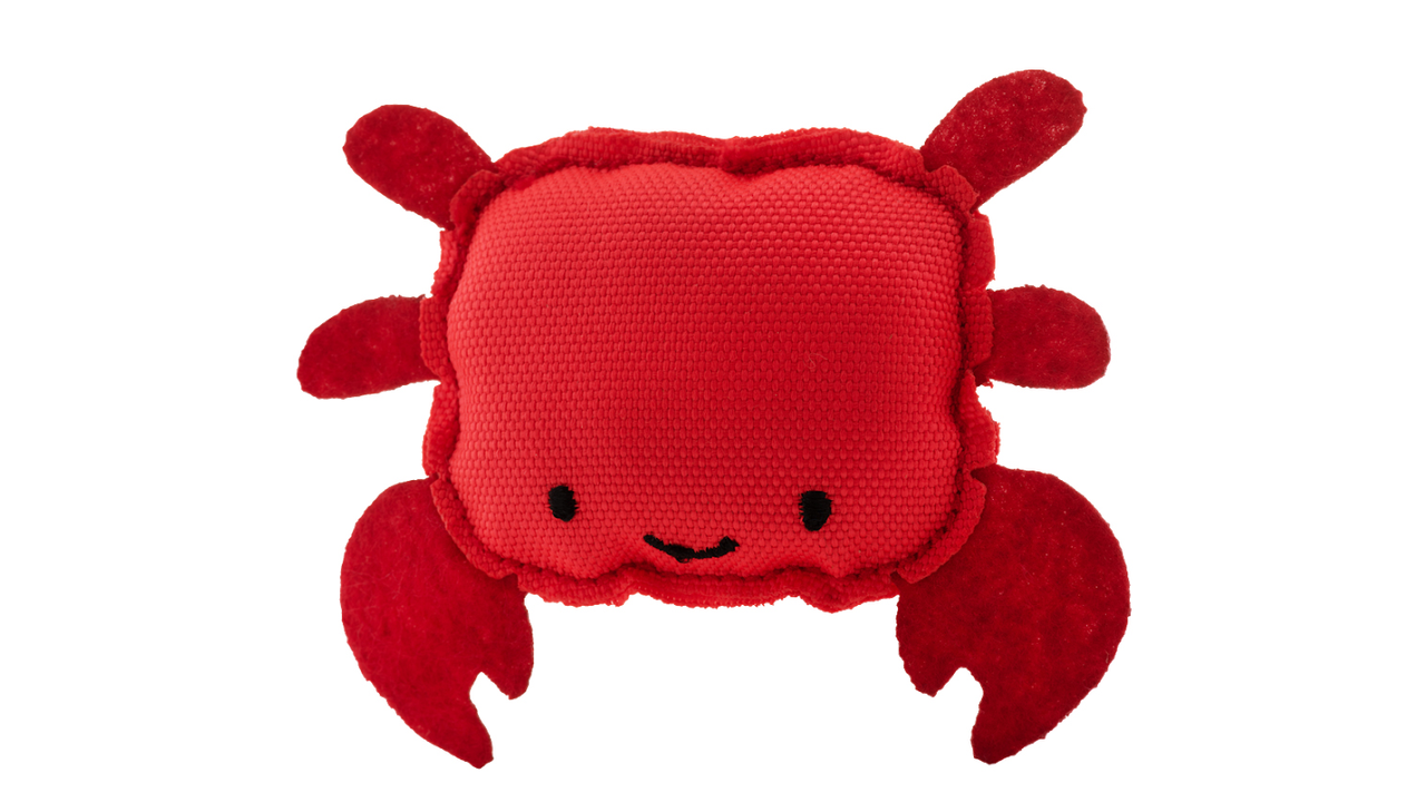 BecoToy Catnip Crab - Interactive Cat Toy with Organic Catnip for Indoor Play, Exercise & Stress Relief - Fun for Kittens & Adult Cats