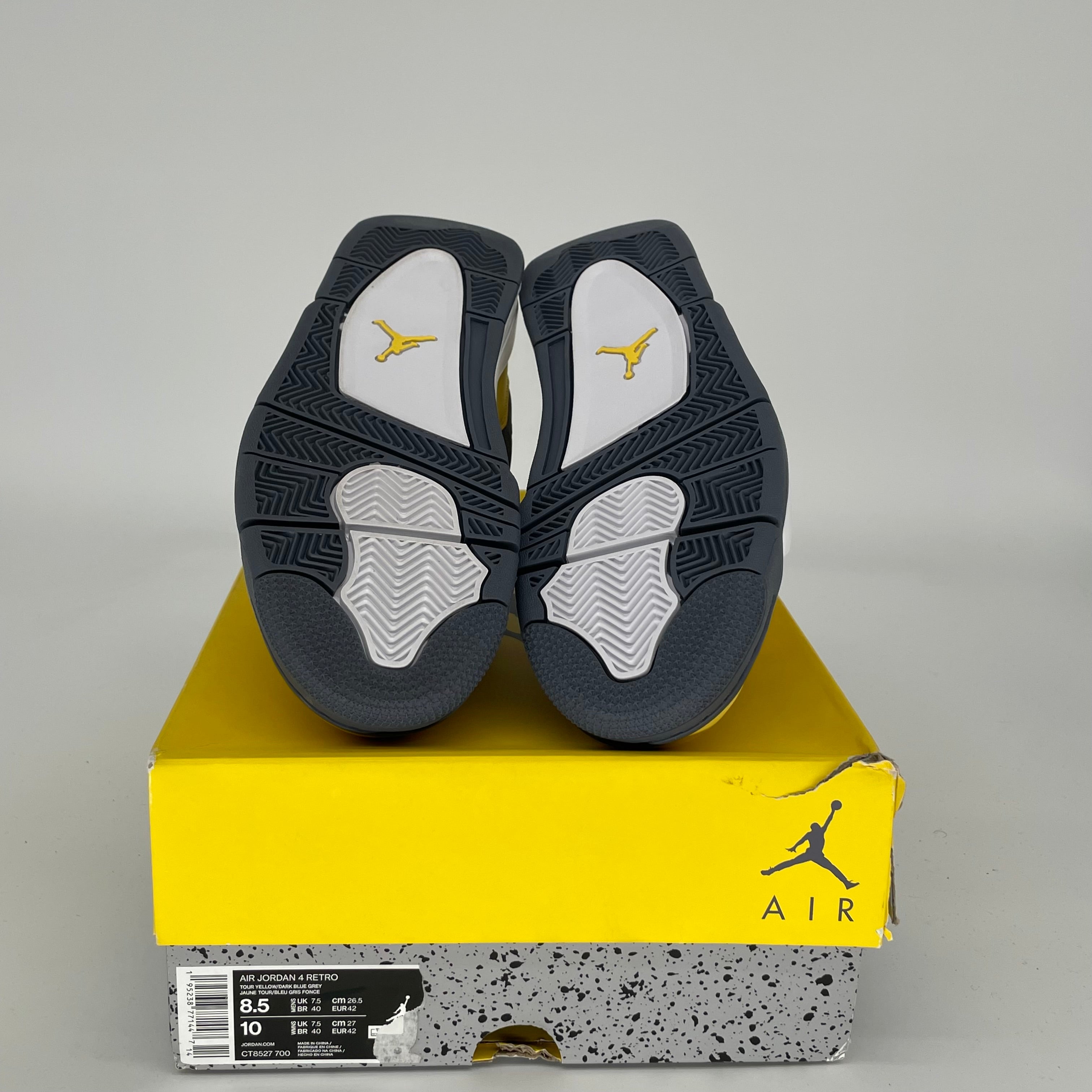 AIR JORDAN 4 LIGHTNING Sneakers - Men's Size 8.5 (CT8527-700) - Retro Basketball Shoes for Casual Wear & Street Style