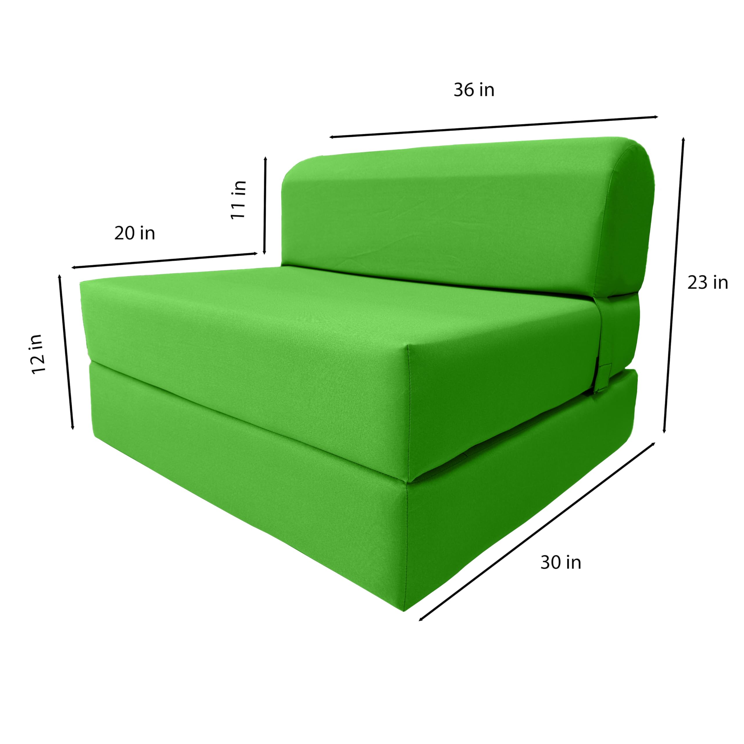 D&D Futon Furniture Sleeper Chair Folding Bed - Convertible Studio Sofa Guest Bed with High Density Foam Mattress (70
