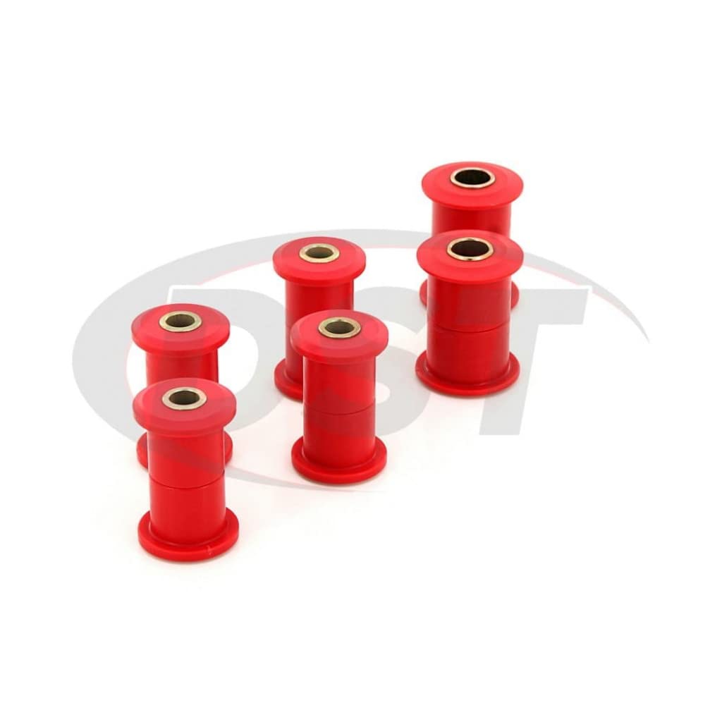 Energy Suspension Front Leaf Spring Bushing Set for 1995-1997 Nissan Pickup - Red (7.2102R) | Durable Suspension Upgrade for Off-Road & Towing Performance