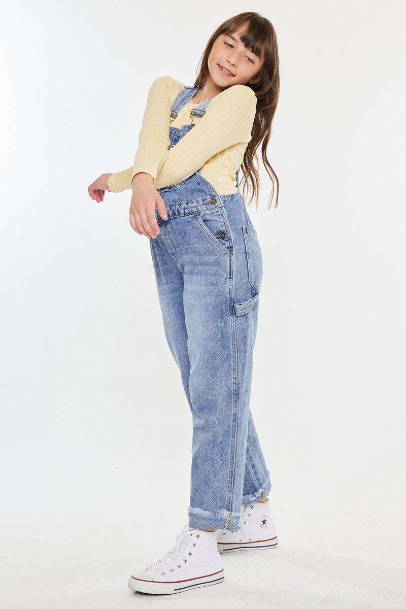 Cordelia Relaxed Kid Overalls - Comfortable Denim Overalls for Boys & Girls - Perfect for Playtime, School & Outdoor Adventures