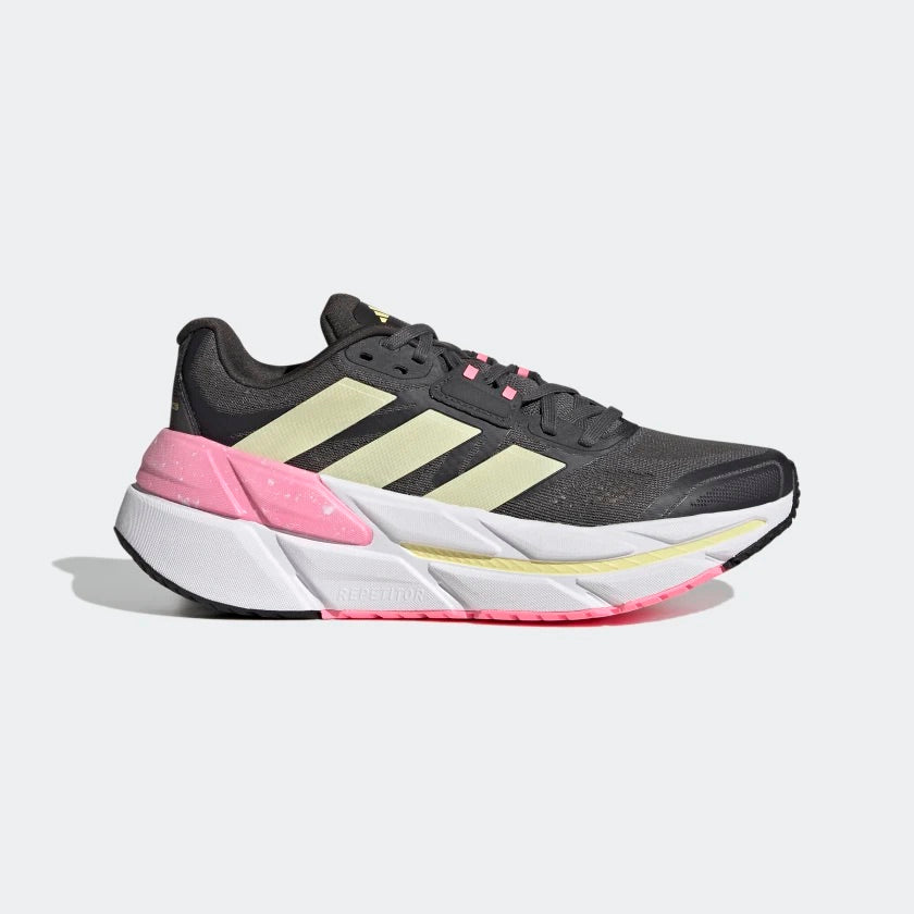 Women's Adistar CS Running Shoes - Grey Five/Almost Yellow/Beam Pink | Lightweight Cushioned Sneakers for Women | Perfect for Jogging, Gym Workouts & Daily Walking