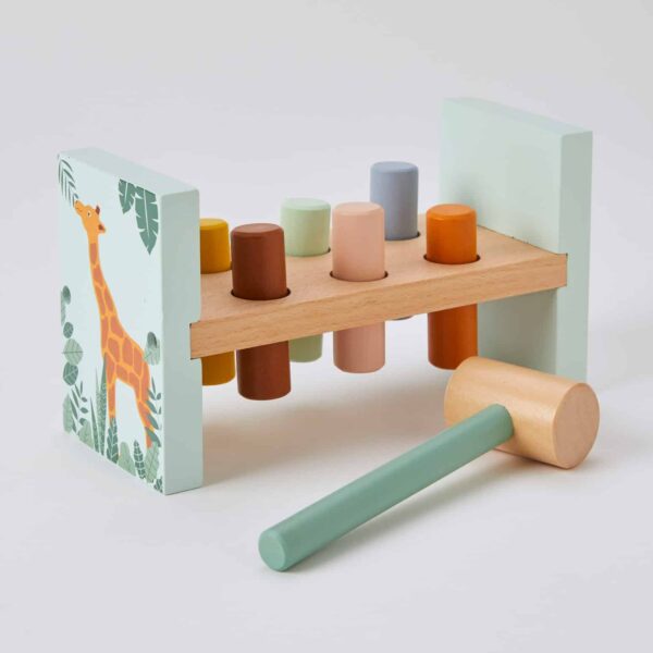 Wooden Hammer Bench Toy for Kids - Fun Educational Toy for Toddlers - Perfect for Pretend Play, Fine Motor Skills & Hand-Eye Coordination Development - Great for Playroom, Classroom & Birthday Gifts