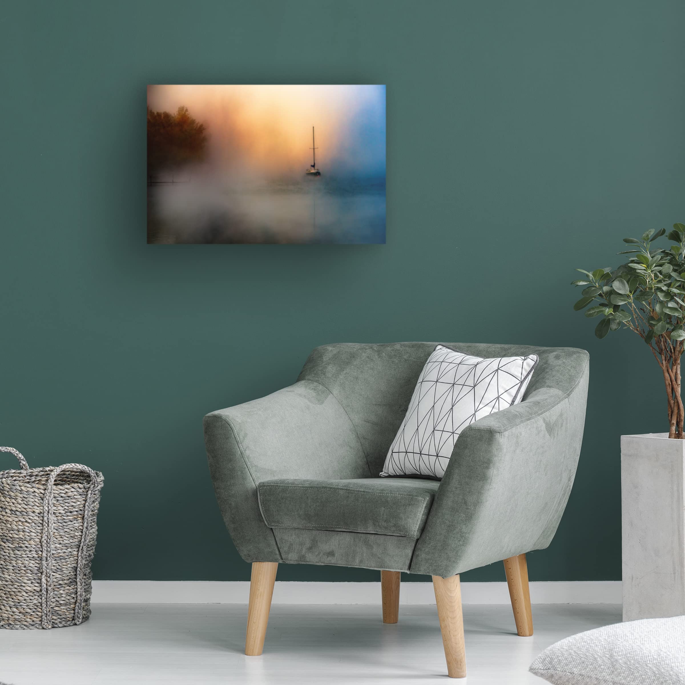 Trademark Fine Art 'Autumnal Orpheus' Canvas Wall Art Print by Zoran Dujic Lighthunter - Handmade Oil Painting Reproduction for Living Room, Bedroom & Office Decor