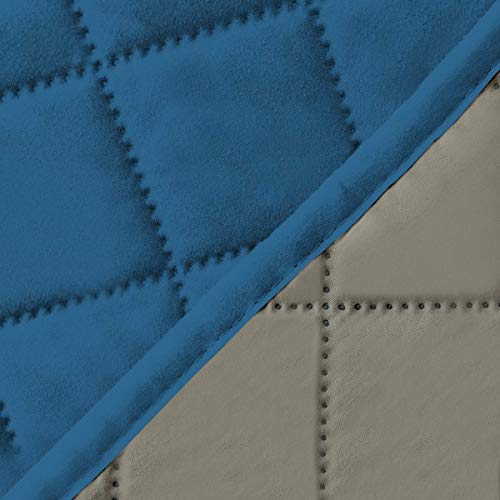 Peacock Blue/Beige