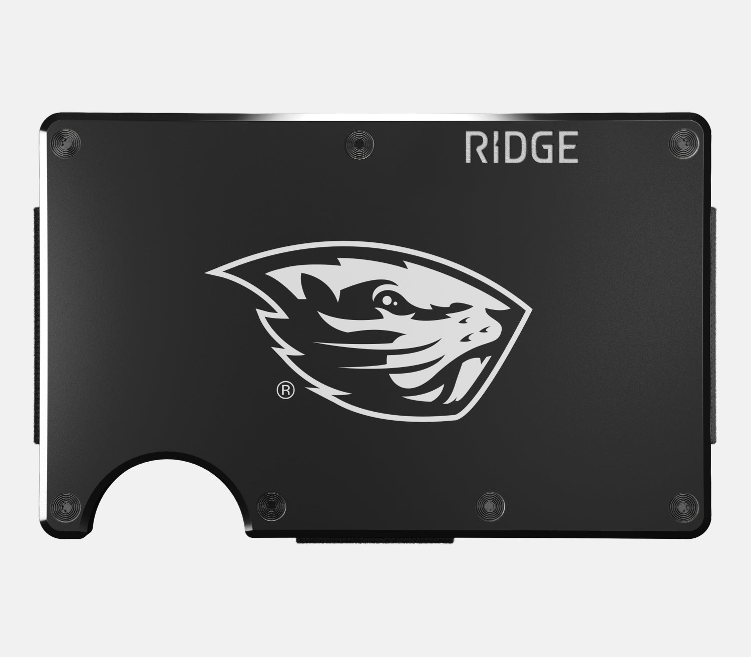 Ridge Wallet for Men & Women - Slim RFID Blocking Minimalist Front Pocket Wallet - Oregon State Beavers Design - Perfect for Travel, Everyday Carry & Gifts