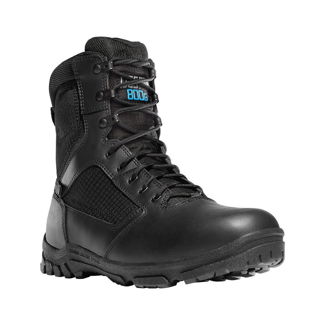 Lookout 8 Tactical Boots for Men - Black Military Combat Boots with Slip Resistant Sole | Perfect for Hiking, Outdoor Work & Tactical Operations