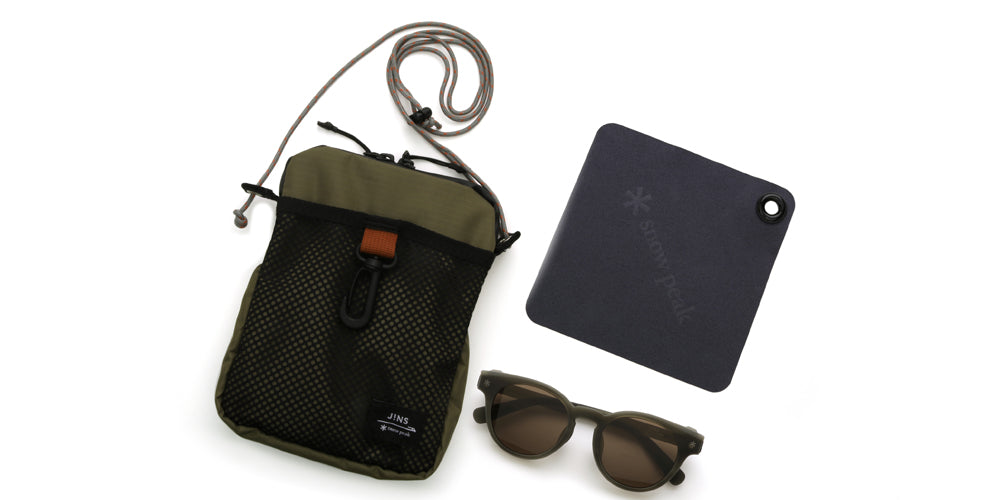 JINS x Snow Peak JINS Switch 195 28 - Stylish & Durable Sunglasses for Outdoor Adventures, Hiking, and Travel
