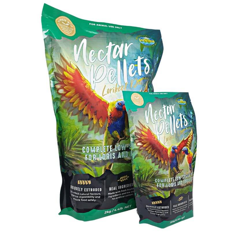 Vetafarm Lorikeet Nectar Pellets - Premium Bird Food for Parrots & Lorikeets | Nutritious Daily Diet for Healthy Feathers & Energy | Perfect for Aviaries, Pet Birds & Wildlife Feeding