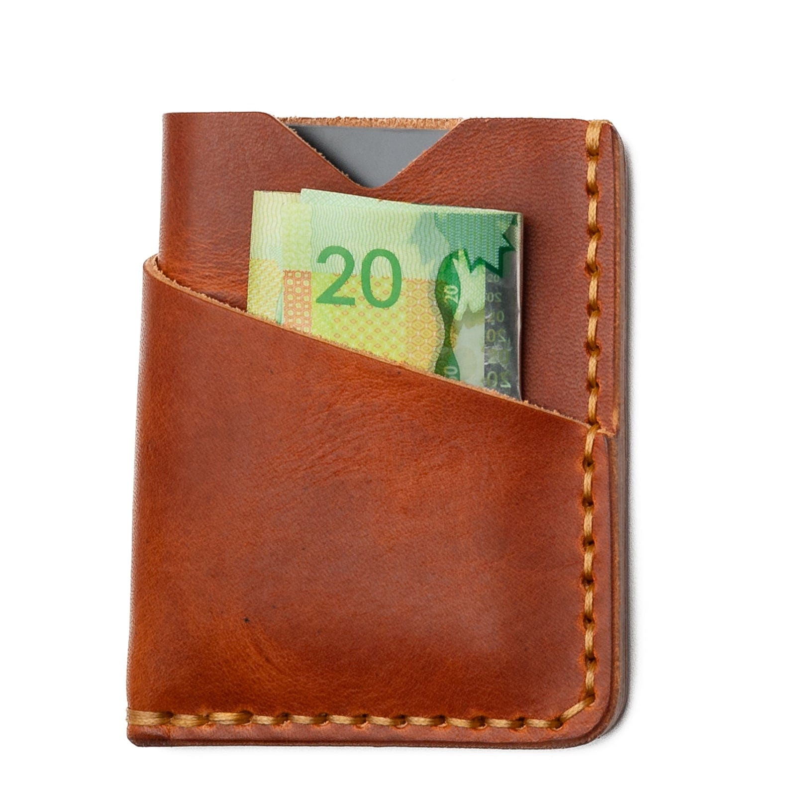 Genuine Leather Front Pocket Wallet for Men - Slim RFID Blocking Minimalist Wallet - Perfect for Travel, Everyday Carry & Gift Giving