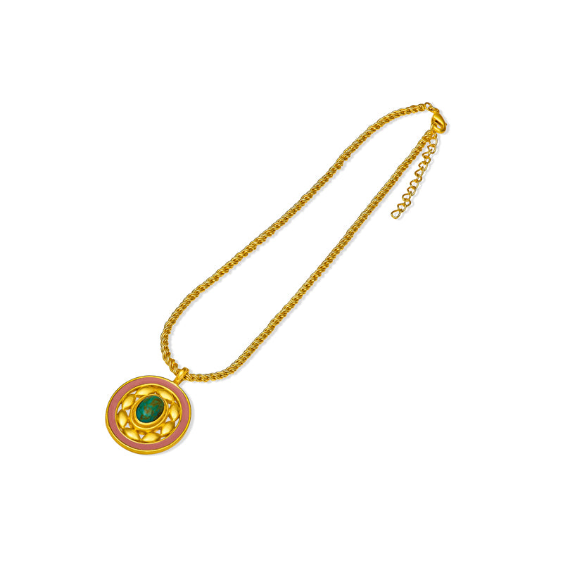 Island in the Sun Pendant Necklace - Tropical Beach Jewelry for Women - Perfect for Vacation, Summer Outfits & Boho Style