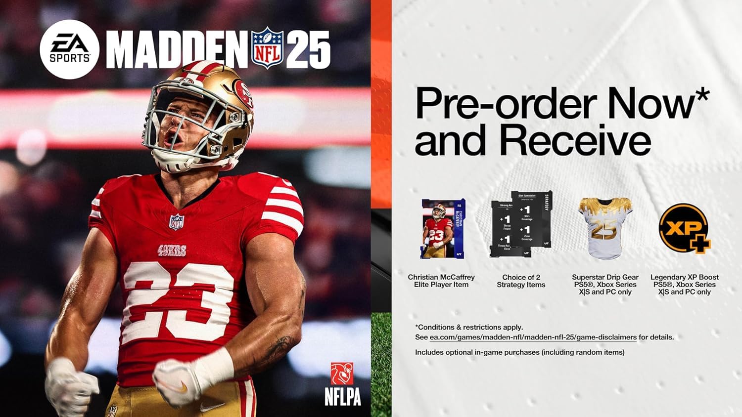 Madden NFL 25 for PlayStation 5 (PS5) - Brand New Football Video Game | Realistic NFL Simulation, Career Mode & Multiplayer | Perfect for Game Nights & Sports Fans