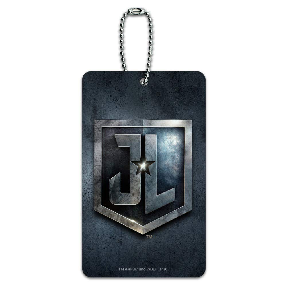 Justice League Movie Logo Luggage Tag - Durable Suitcase ID Tag for Travel - Perfect for Carry-On Bags, Backpacks & Suitcases - DC Comics Superheroes Collection