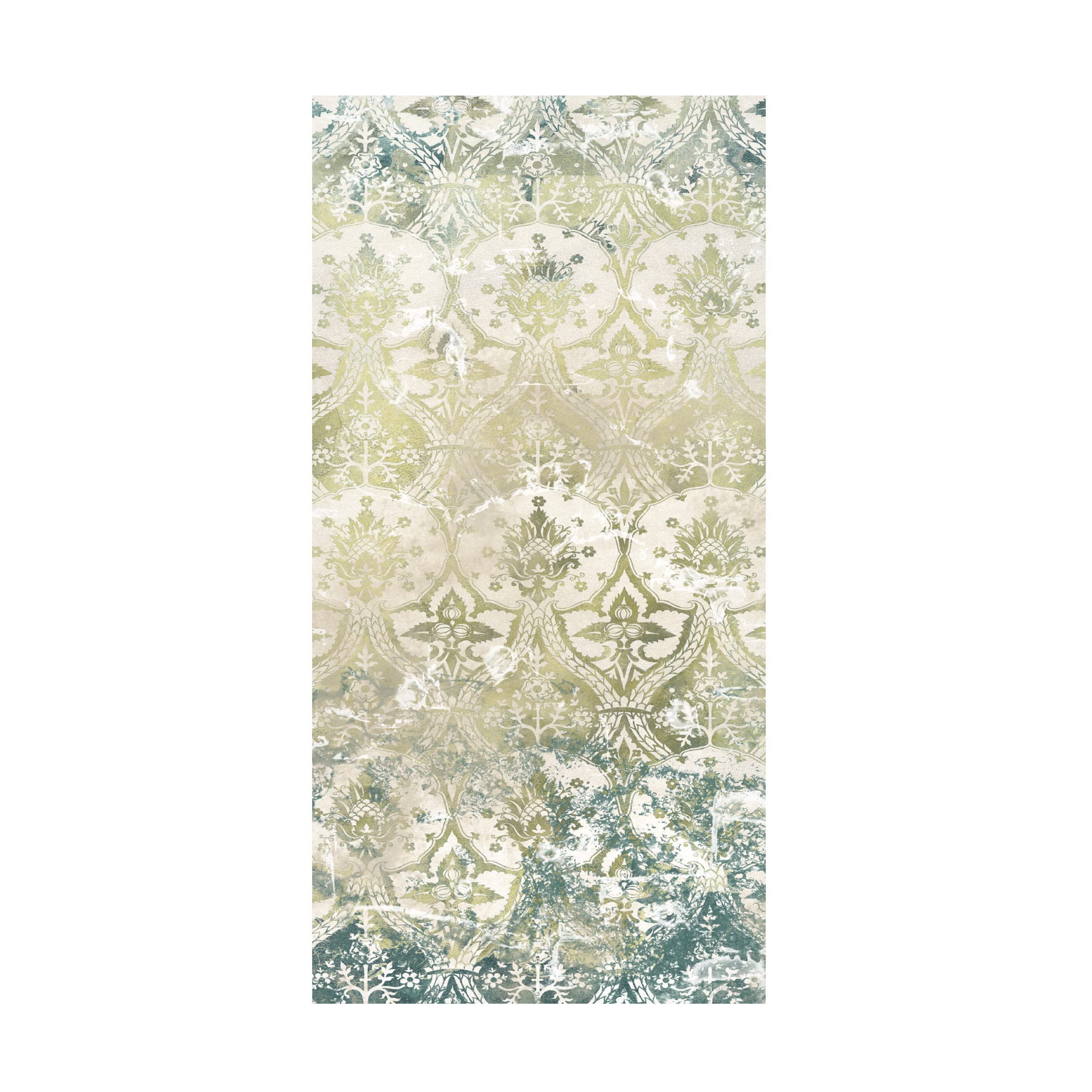 Trademark Fine Art 'Emerald Textile I' Canvas Wall Art by June Erica Vess - Modern Abstract Painting for Living Room, Bedroom & Office Decor