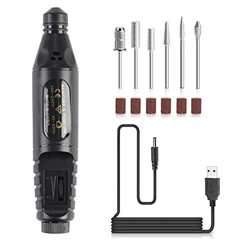 Professional Portable Electric Nail Drill Kit - Rechargeable Manicure & Pedicure Machine for Acrylic Nails, Nail Polishing & Filing - Perfect for Home Salon, Nail Artists & DIY Nail Care