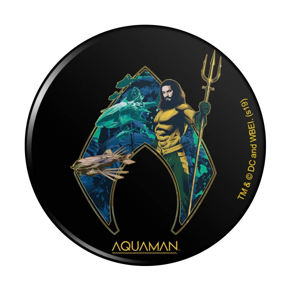 Aquaman Movie Atlantis Logo Refrigerator Magnet - Decorative Fridge Magnet for Kitchen, Office & Dorm - Perfect for DC Fans & Superhero Lovers
