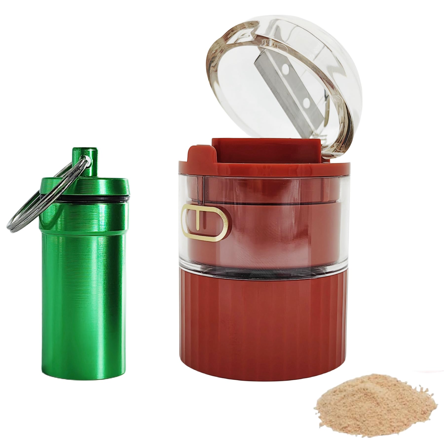 Premium Pill Crusher Grinder - Medicine & Pet Pill Cutter for Fine Powder - Easy to Use with Removable Cup - Perfect for Daily Medication Management, Vitamins & Pet Medicine - Ideal for Elderly Care, Travel & Home Use