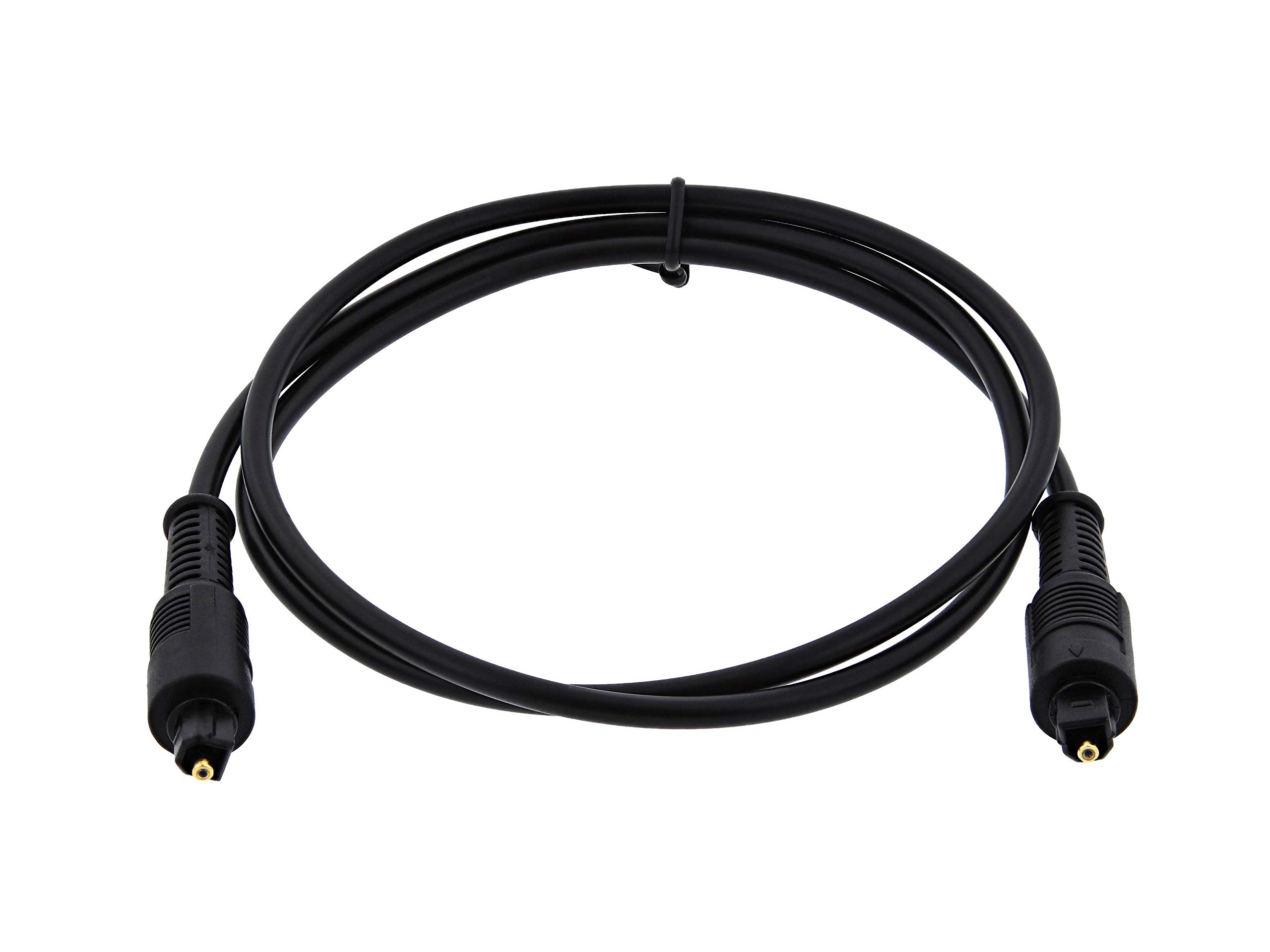 Premium Toslink Optical Audio Cable - 3 Feet Digital Fiber Optic Cable for Home Theater, Sound Bar, TV, PS5, Xbox & Hi-Fi Systems