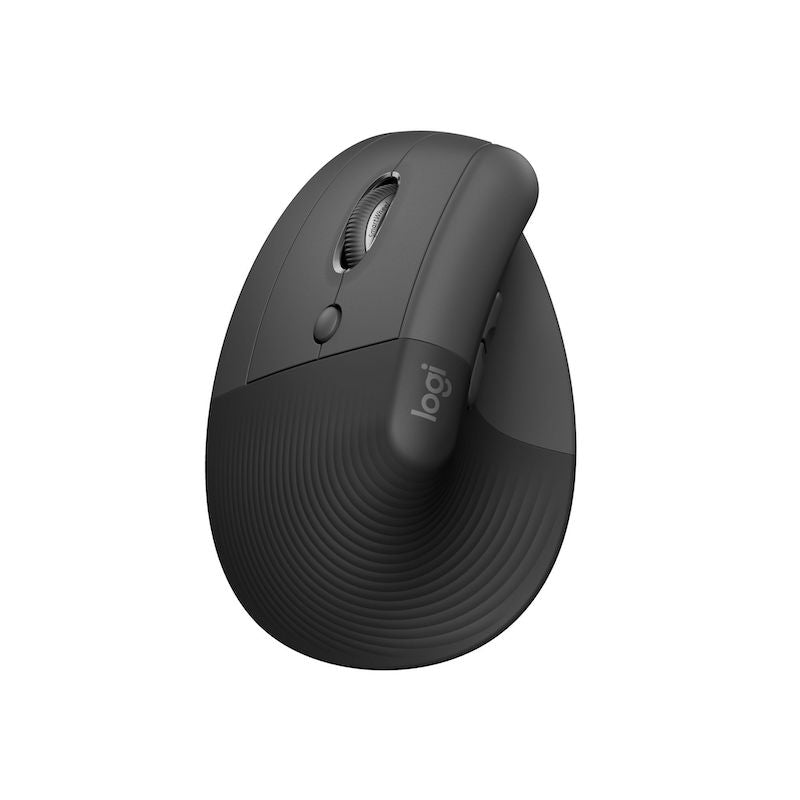 Logitech Lift Vertical Wireless Mouse for Left Hand - Ergonomic Bluetooth Mouse (Black) - Perfect for Office Work, Graphic Design & Gaming