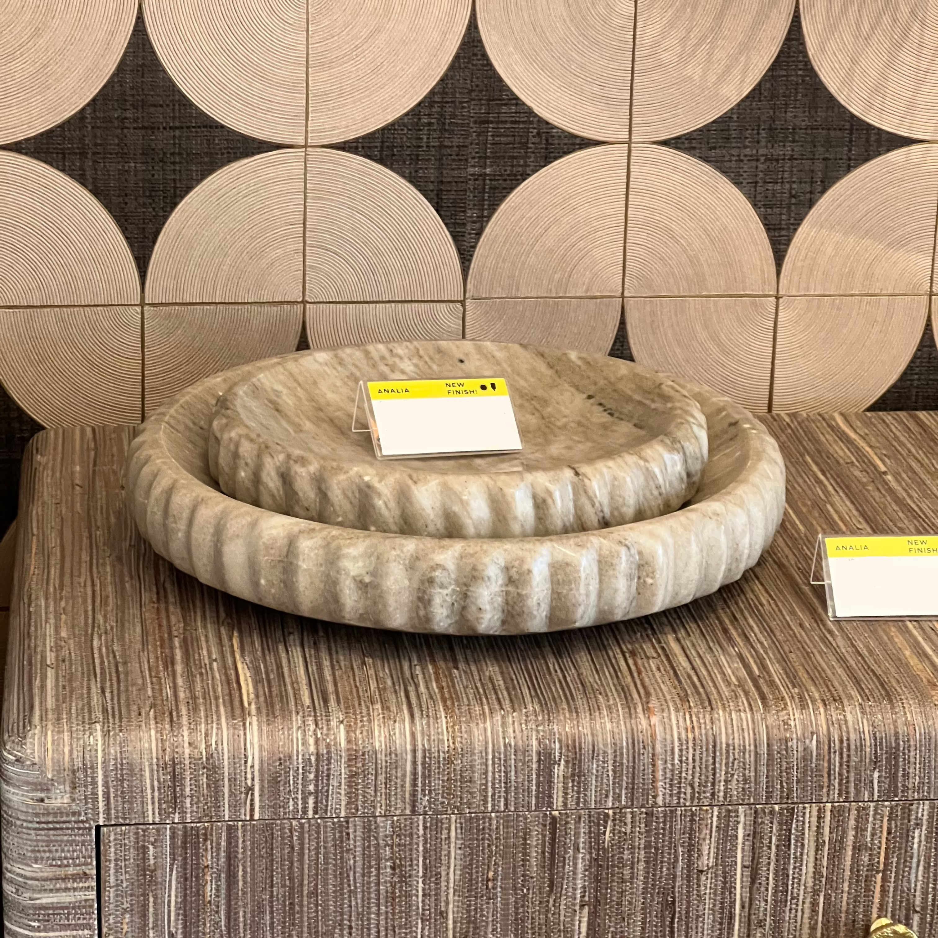 Analia Tray Beige Marble Serving Tray - Multiple Size Options for Dining, Bathroom & Home Decor