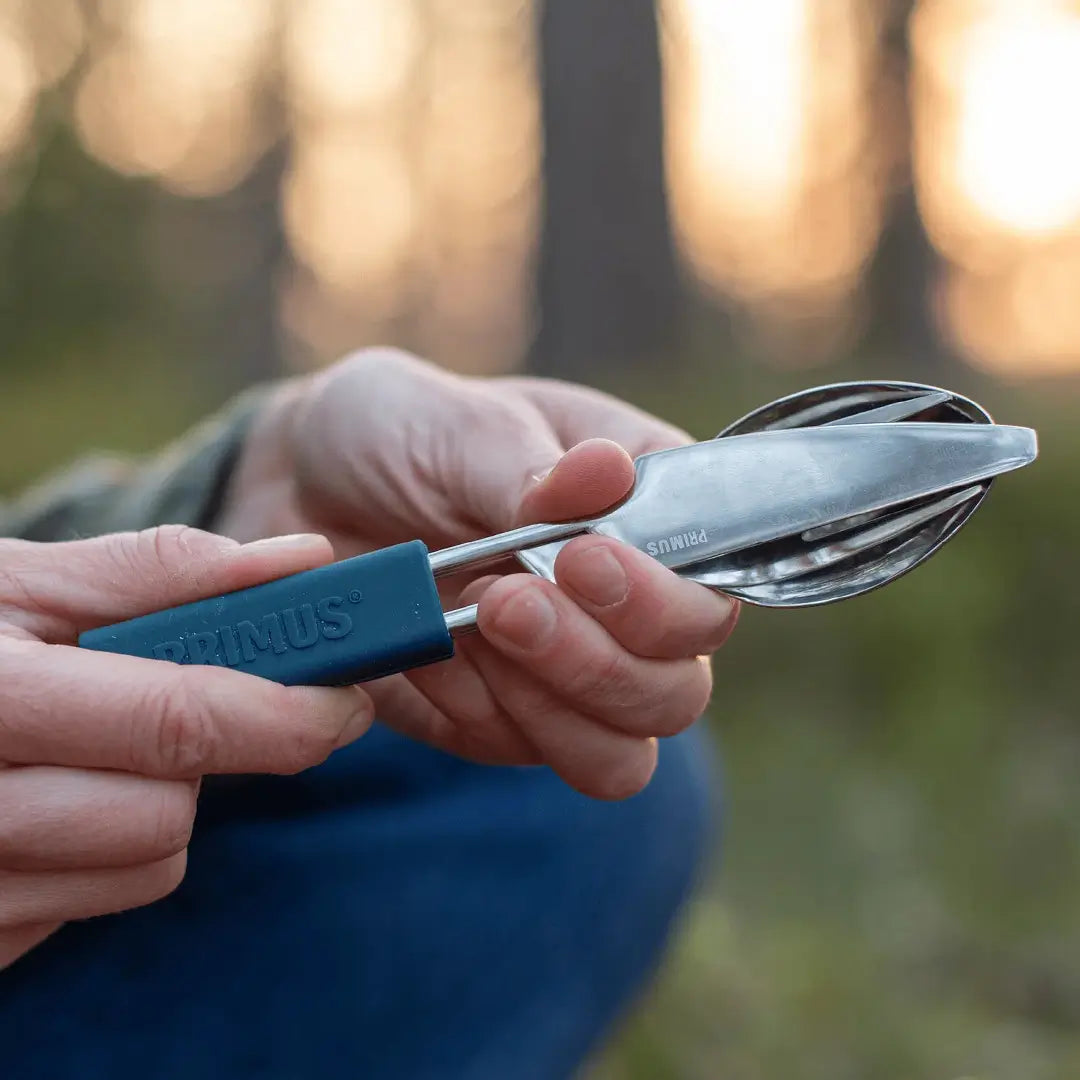 Primus Leisure Cutlery Set - Premium Camping Utensils for Outdoor Adventures, Picnics & Travel | Durable Stainless Steel Cutlery Kit with Case