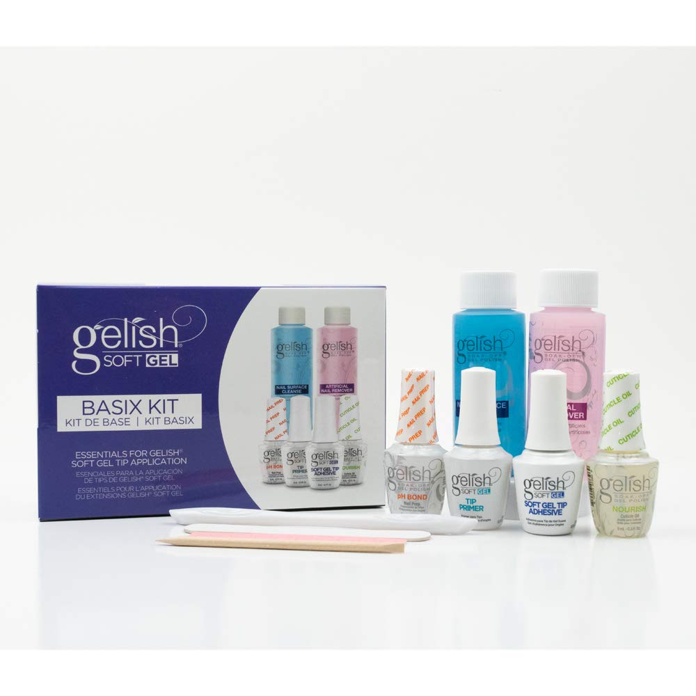 Gelish Soft Gel Nail Polish Bundles - 12 Colors Soak Off LED/UV Gel Manicure Kit for Salon & Home Use - Perfect for Nail Art, DIY Manicures & Professional Nail Extensions