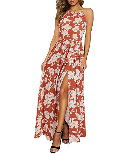 Orange White Floral