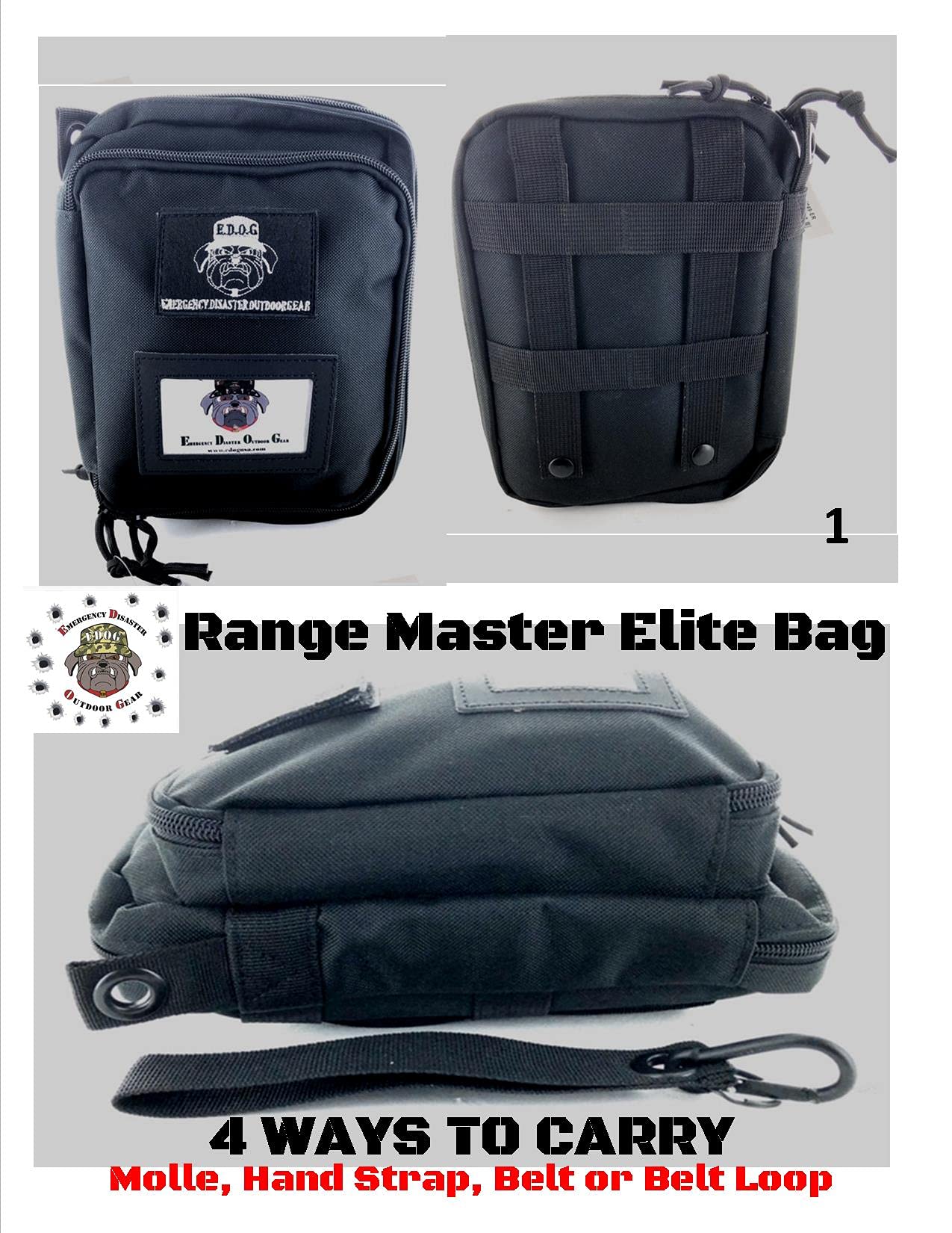 RangeMaster Elite EDC Bag Gun Cleaning Kit for S&W M&P Shield - Complete 10-Piece Set with Hoppes No.9 Solvent, Patches & Clenzoil CLP - Includes Step-by-Step Cleaning Mat - Perfect for Range Days, Hunting Trips & Firearm Maintenance