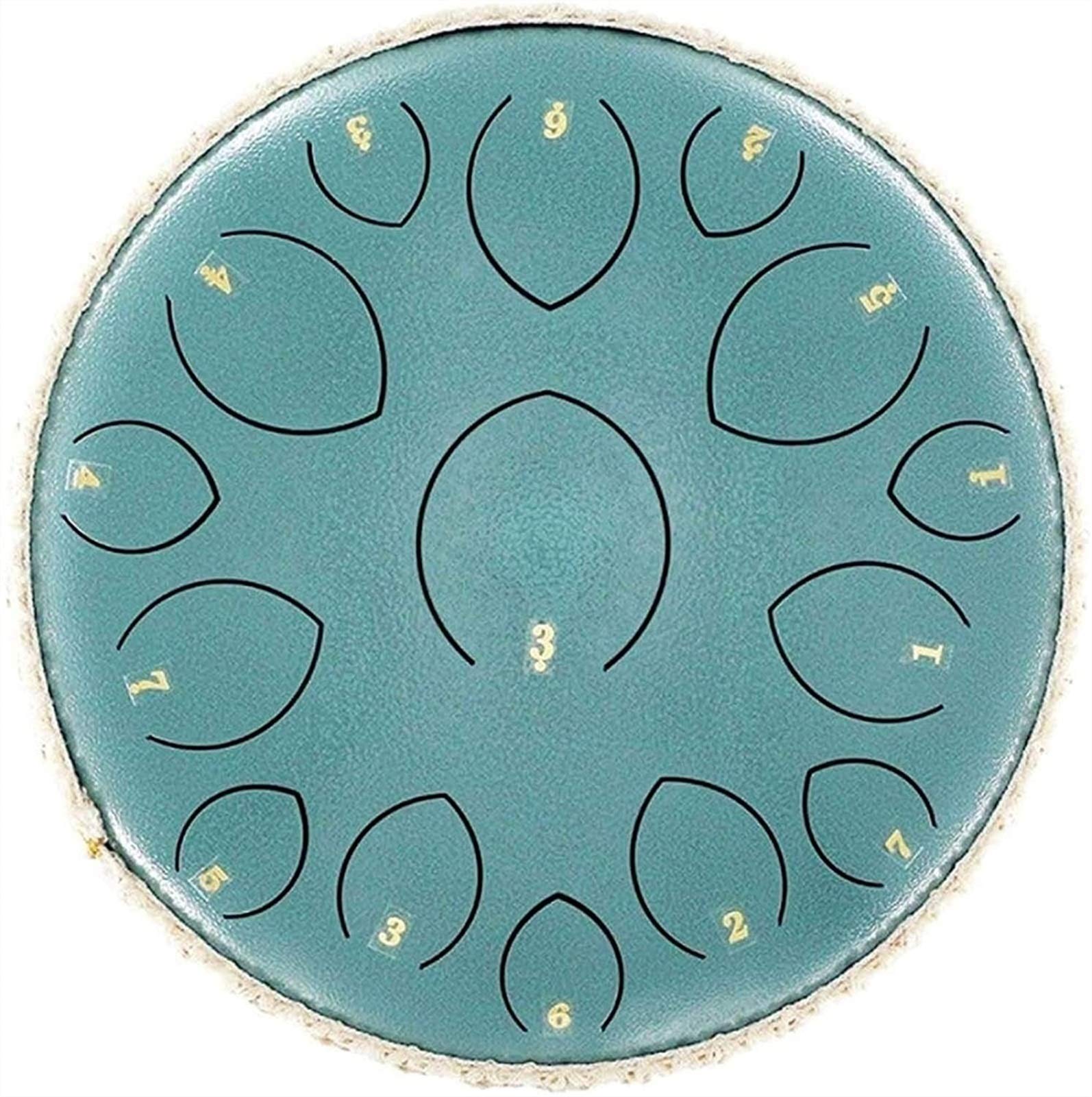 14 Inch Steel Tongue Drum - 15 Note Percussion Instrument | Handpan Drum for Meditation, Yoga & Relaxation | Durable Steel Tank Drum with Harmonic Tones for Music Therapy & Sound Healing (Color: E)